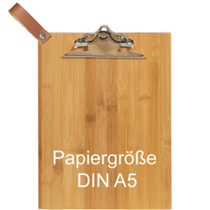 Speisekarte-Klemmbrett A5 mit Lederschlaufe Speisekarte-Klemmbrett A5 mit Lederschlaufe